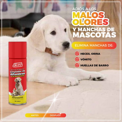 Limpiador y Desodorante De Alfombras y Tapices - CarpetClean©