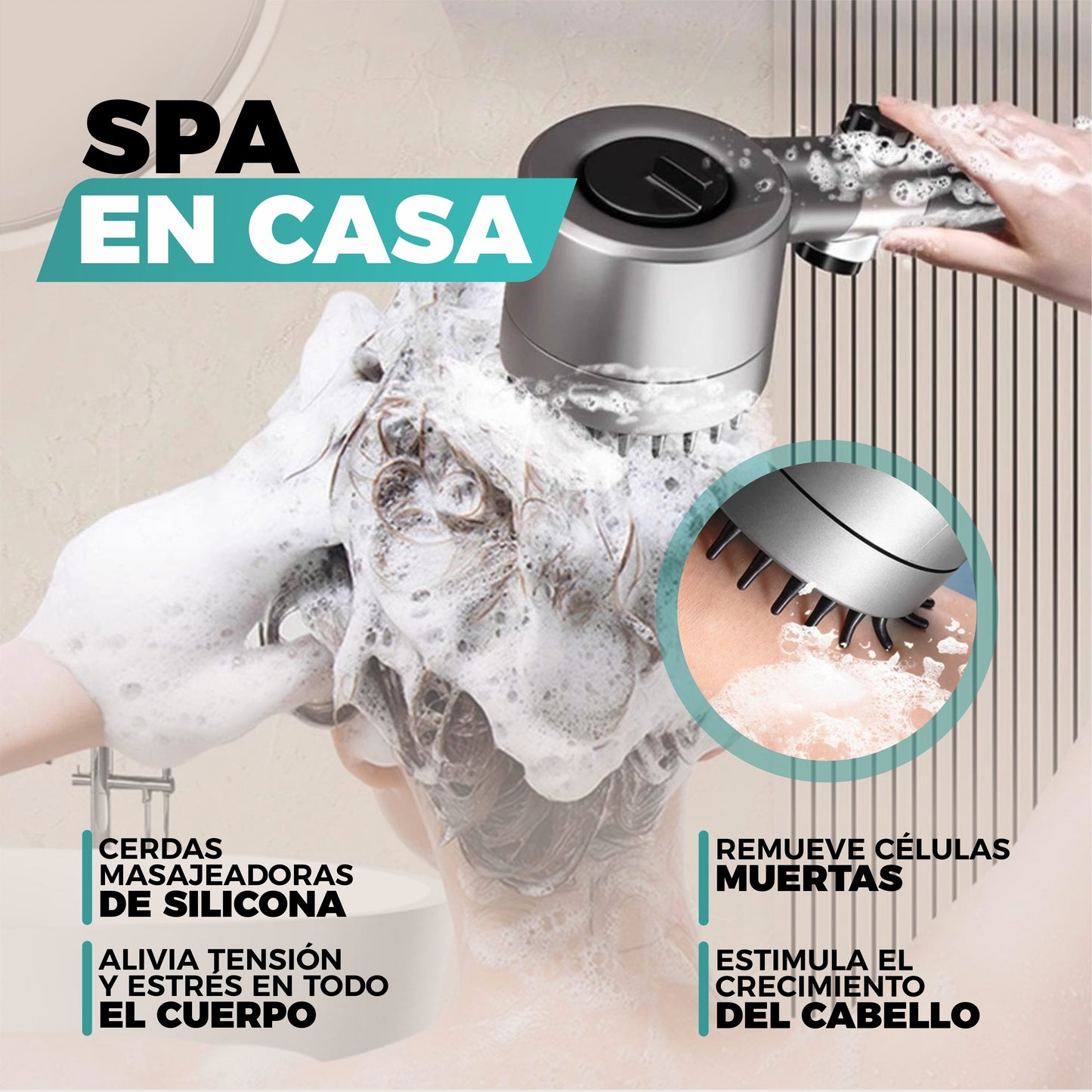 Cabezal de Ducha 4 en 1 - HydraSpa® PRO