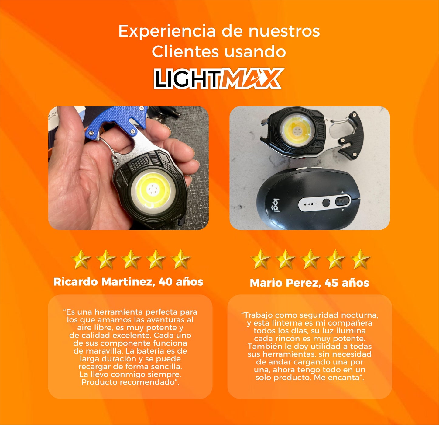 Linterna Mega Potente Portátil y Multifuncional - LightMax®