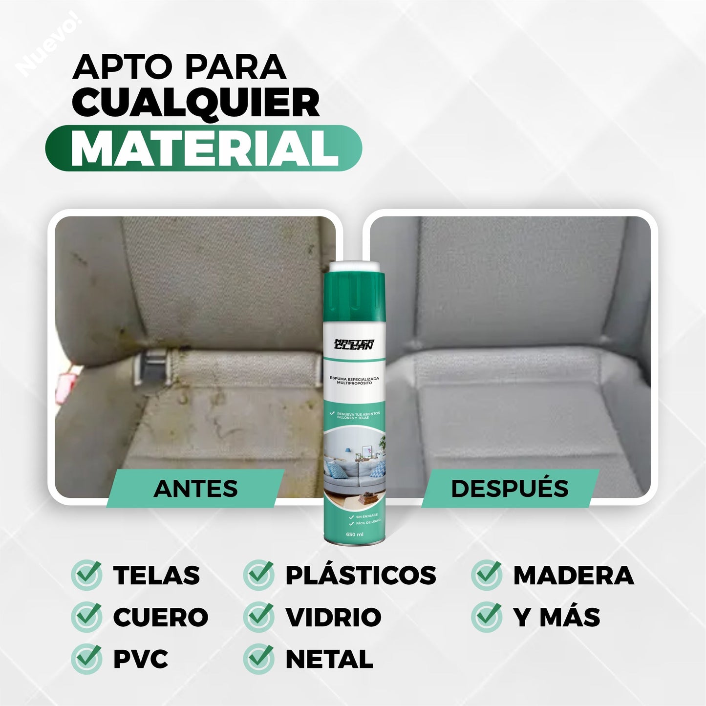 Espuma Especializada De Limpieza Multipropósito - MasterClean©