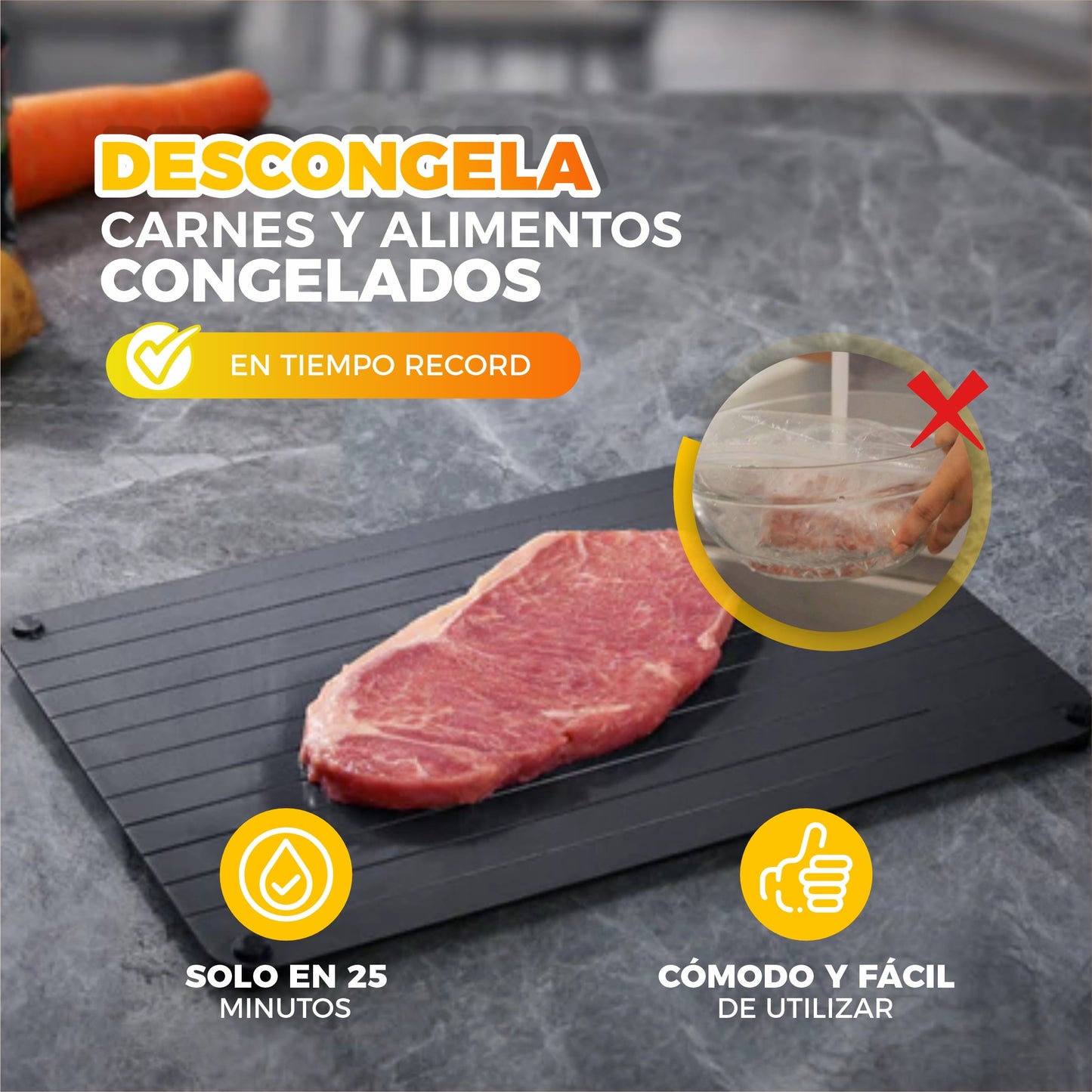 Tabla Descongeladora De Carnes Y Alimentos - MeatExpress©