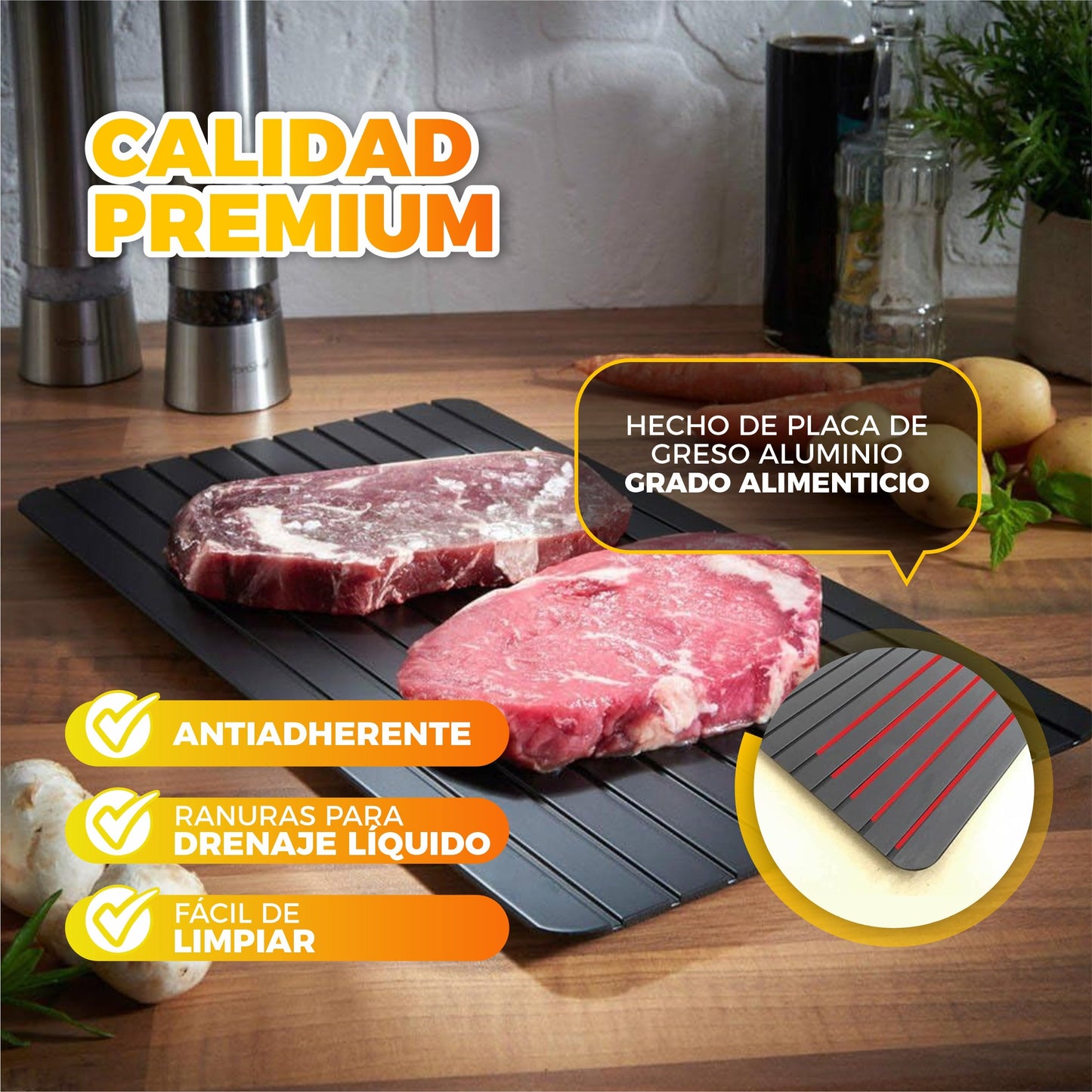 Tabla Descongeladora De Carnes Y Alimentos - MeatExpress©