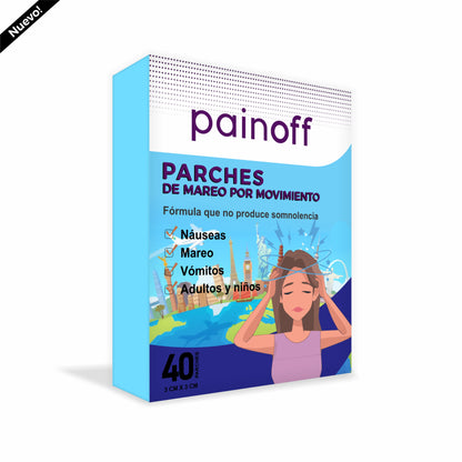 Parches Alivio Mareos Y Dolor De Cabeza - PainOff®