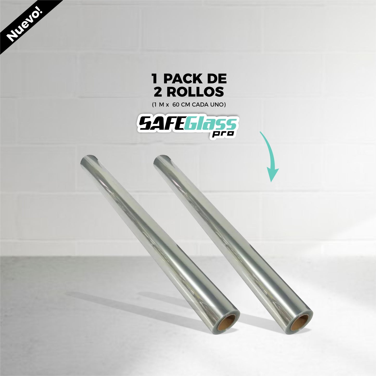 Pack 2 Rollos Polarizador De Ventanas Antirrobo - SafeGlass™ Pro