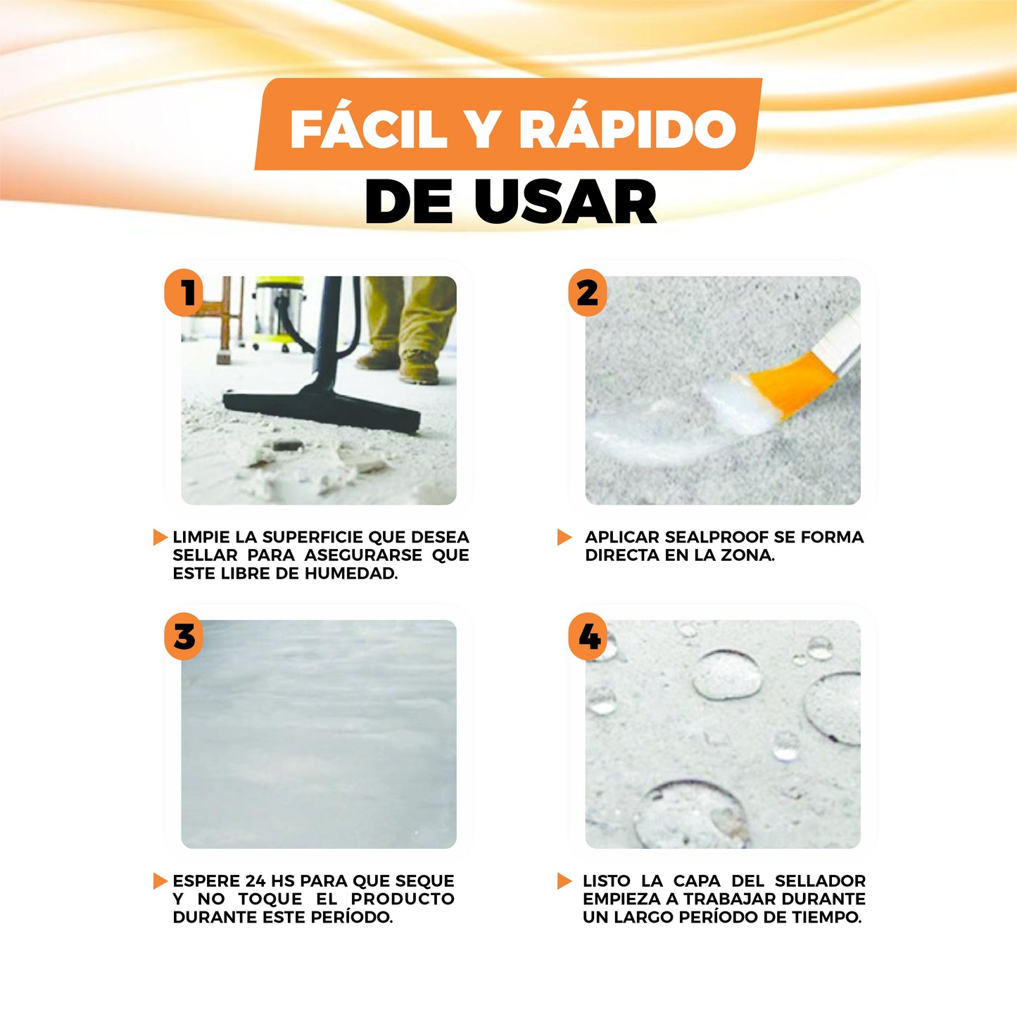 Sellador Impermeabilizante Invisible de Grietas y Fugas - SealProof©