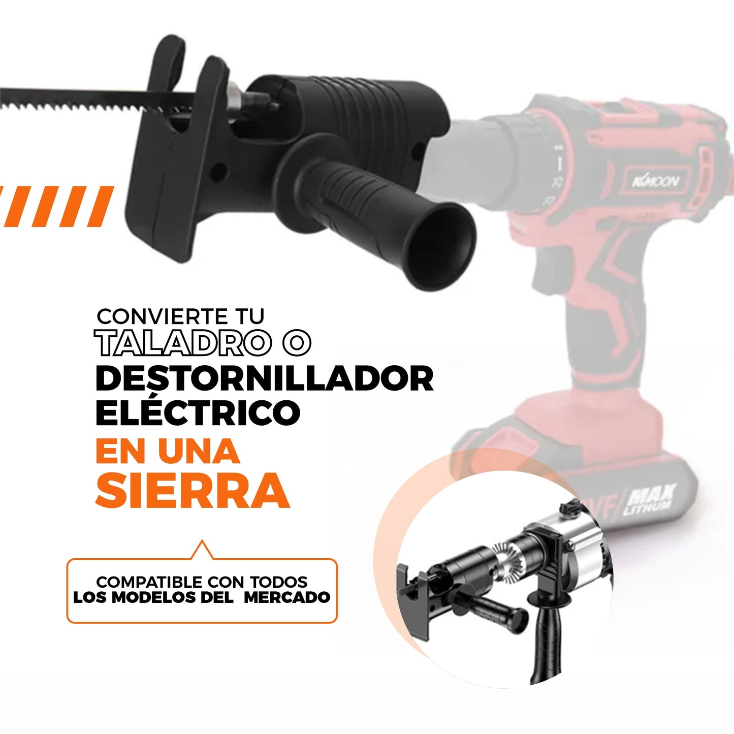 Adaptador De Sierra Portátil Para Taladro - TurboSaw©