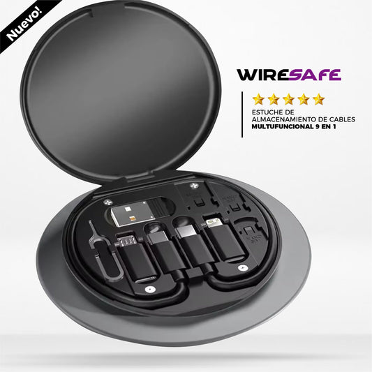 Estuche Almacenamiento De Cables Multifuncional 9 en 1 - WireSafe©