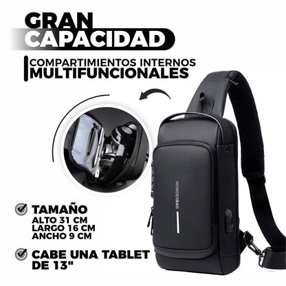 Bolso Cruzado Antirrobo y Ergonómico- WonderBag®